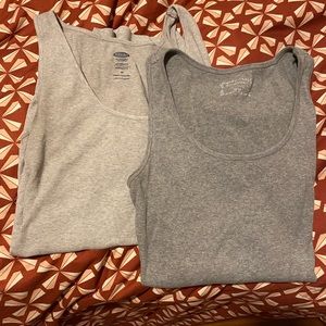 🌺 3/$15 Bundle of 2 Gray Maternity Tanks